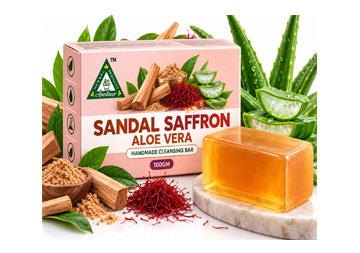 Sandal Saffron Aloevera Soap