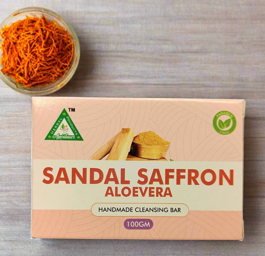 Sandalwood Saffron Aloe Vera cleansing bar